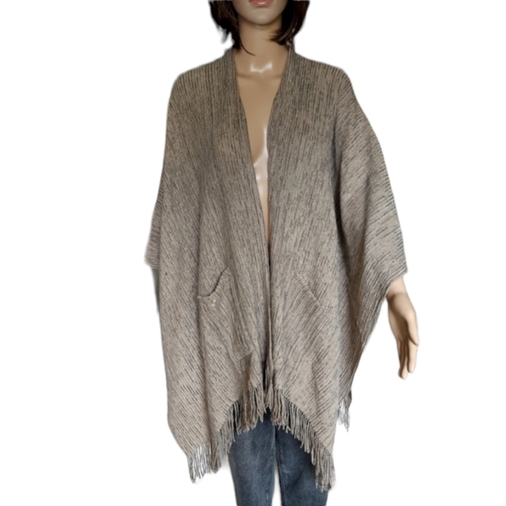 NWT New Directions Fringed Shawl Wrap
